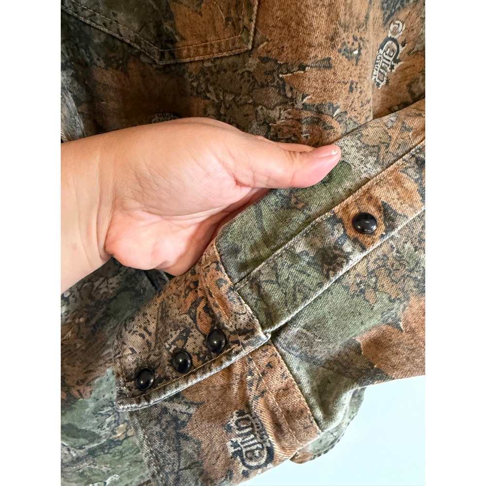 Rasco Cajun Mens Camouflage Western Work Shirt Camo Snap Front XXL - Picture 4 of 7